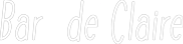 Néon personnalisé: Bar  de Claire