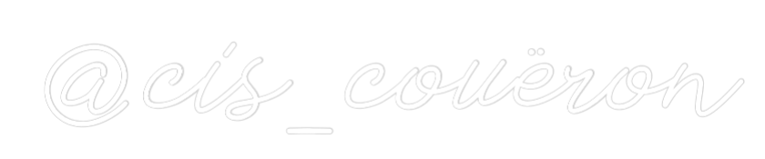 Néon personnalisé: @cis_couëron
