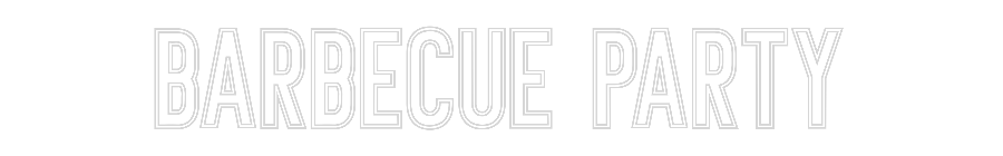 Néon personnalisé: Barbecue Party