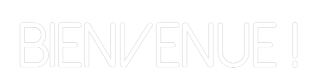 Néon personnalisé: Bienvenue !