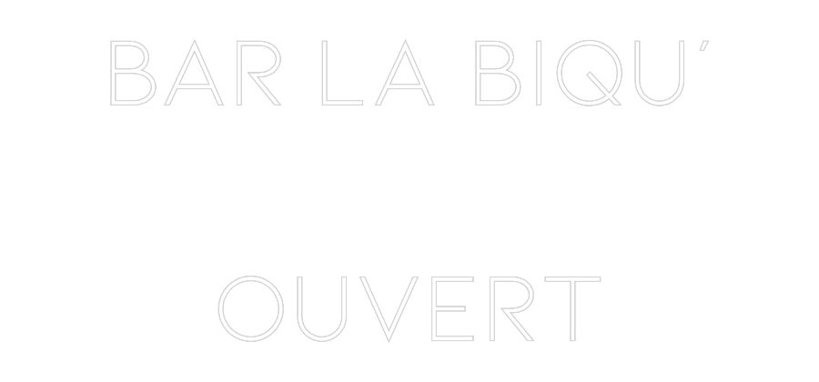 Néon personnalisé: Bar La Biqu'
...