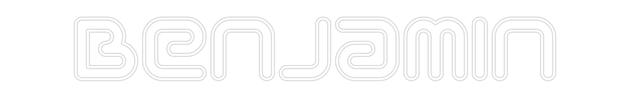 Néon personnalisé: Benjamin