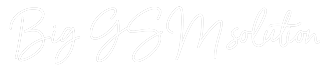 Néon personnalisé: Big GSM solut...