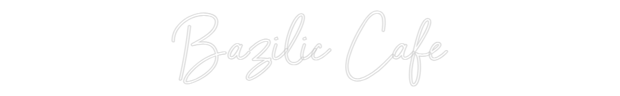 Néon personnalisé: Bazilic Café