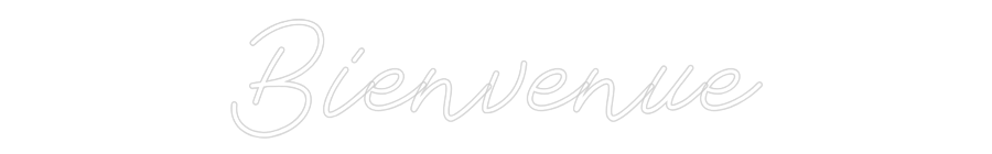 Néon personnalisé: Bienvenue