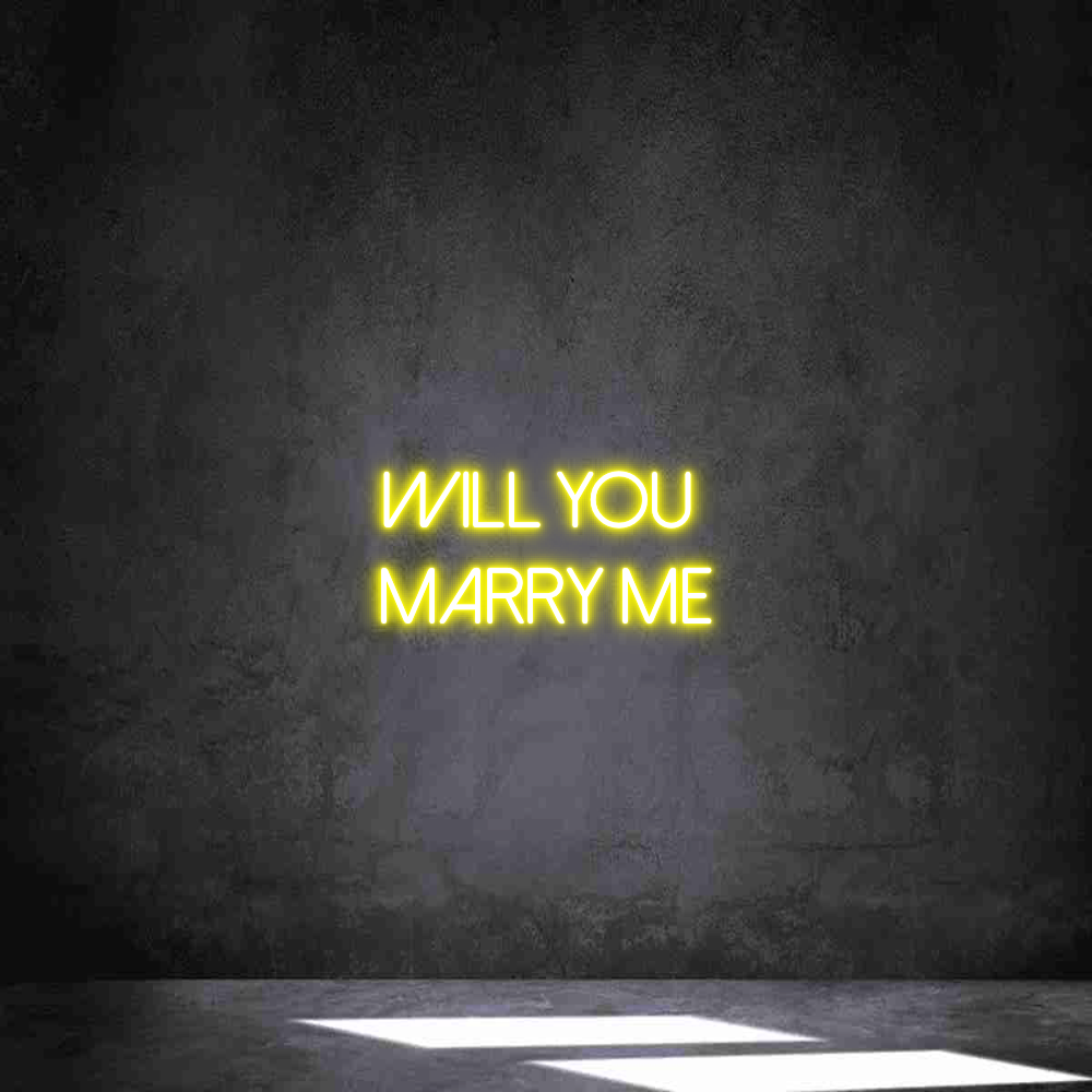 Néon personnalisé: Will you 
Ma...