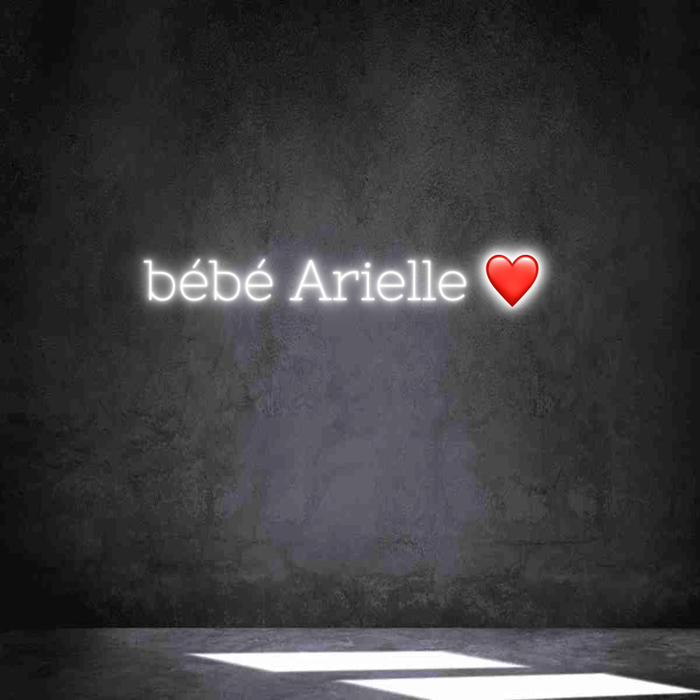 Néon personnalisé: bébé Arielle ...