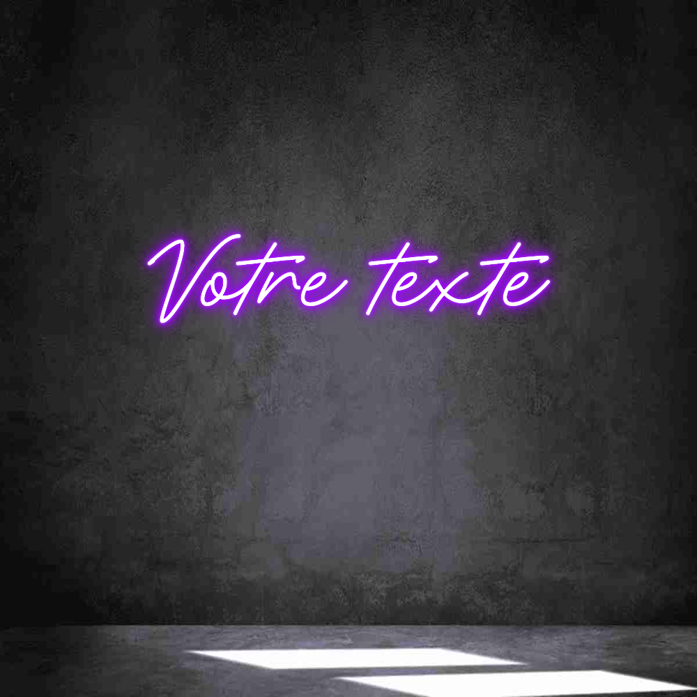 Néon personnalisé: Votre texte