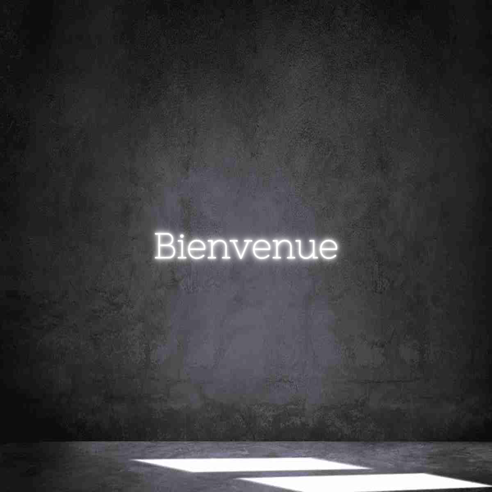Néon personnalisé: Bienvenue