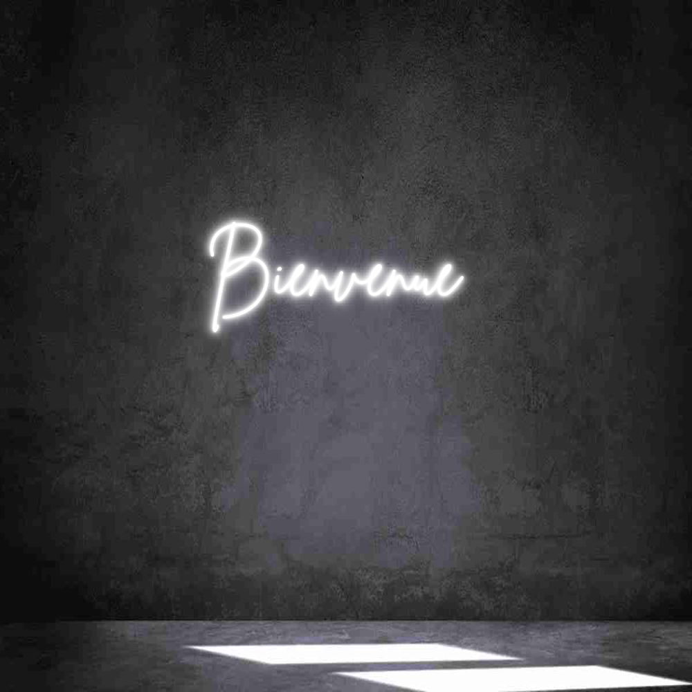 Néon personnalisé: Bienvenue
