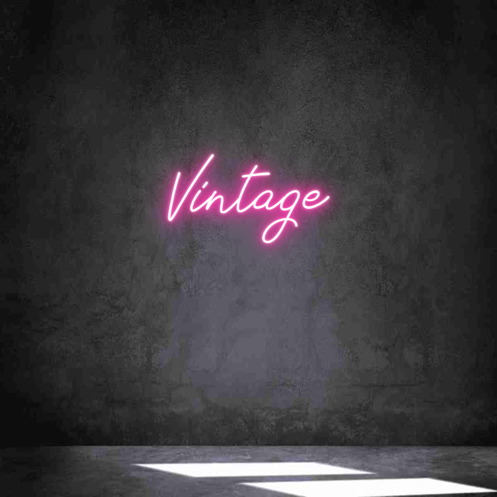 Néon personnalisé: Vintage