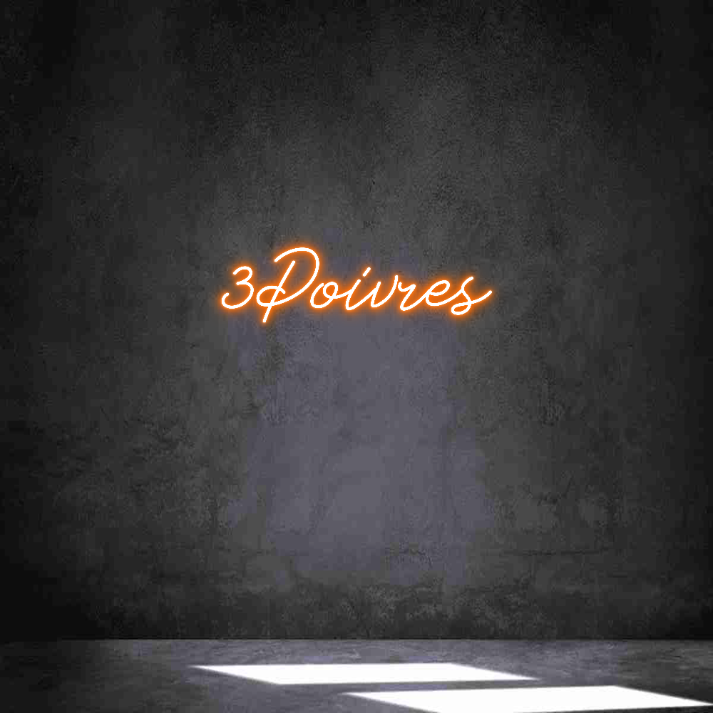 Néon personnalisé: 3Poivres