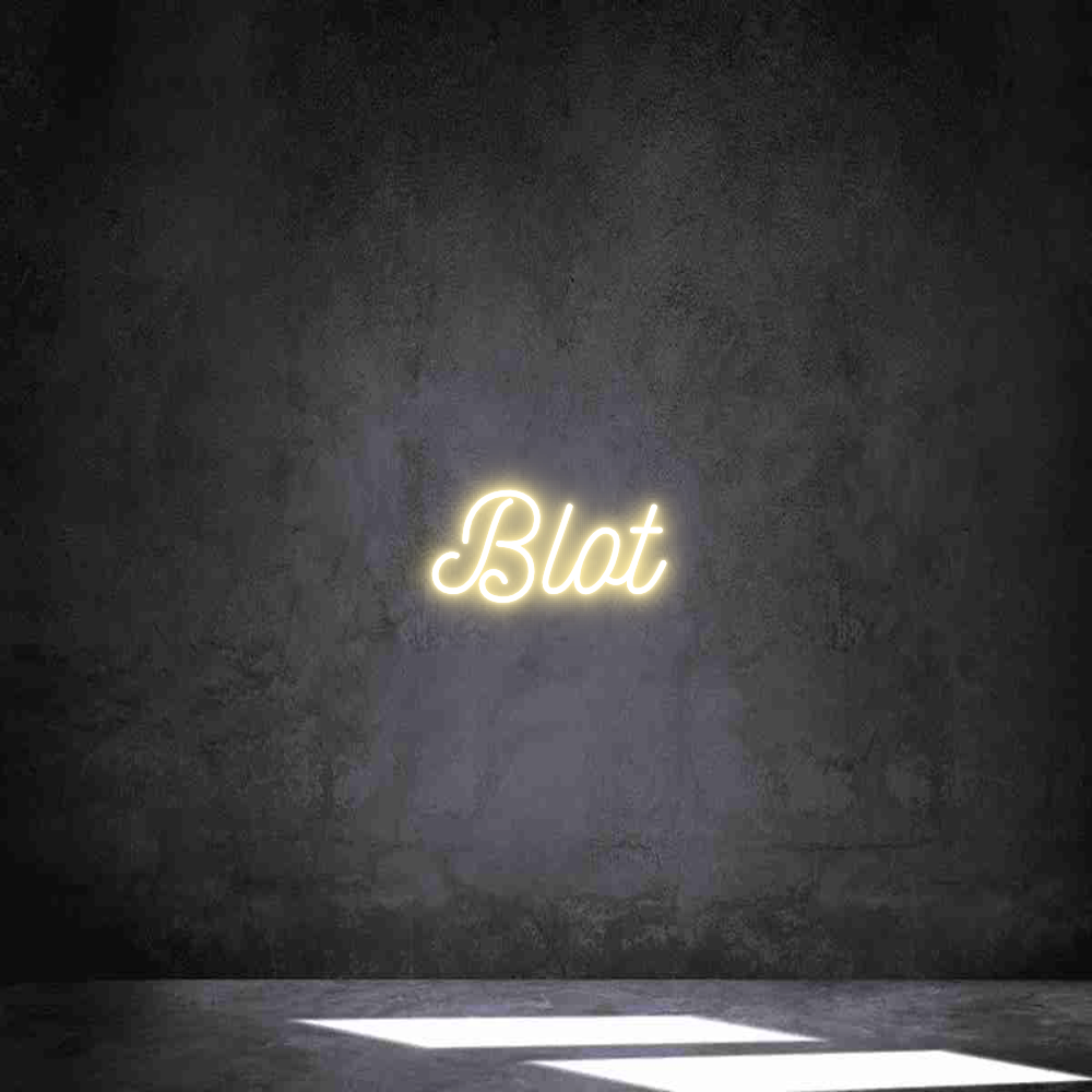 Néon personnalisé: Blot