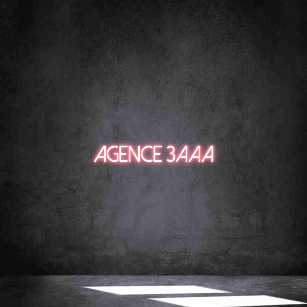 Néon personnalisé: AGENCE 3AAA