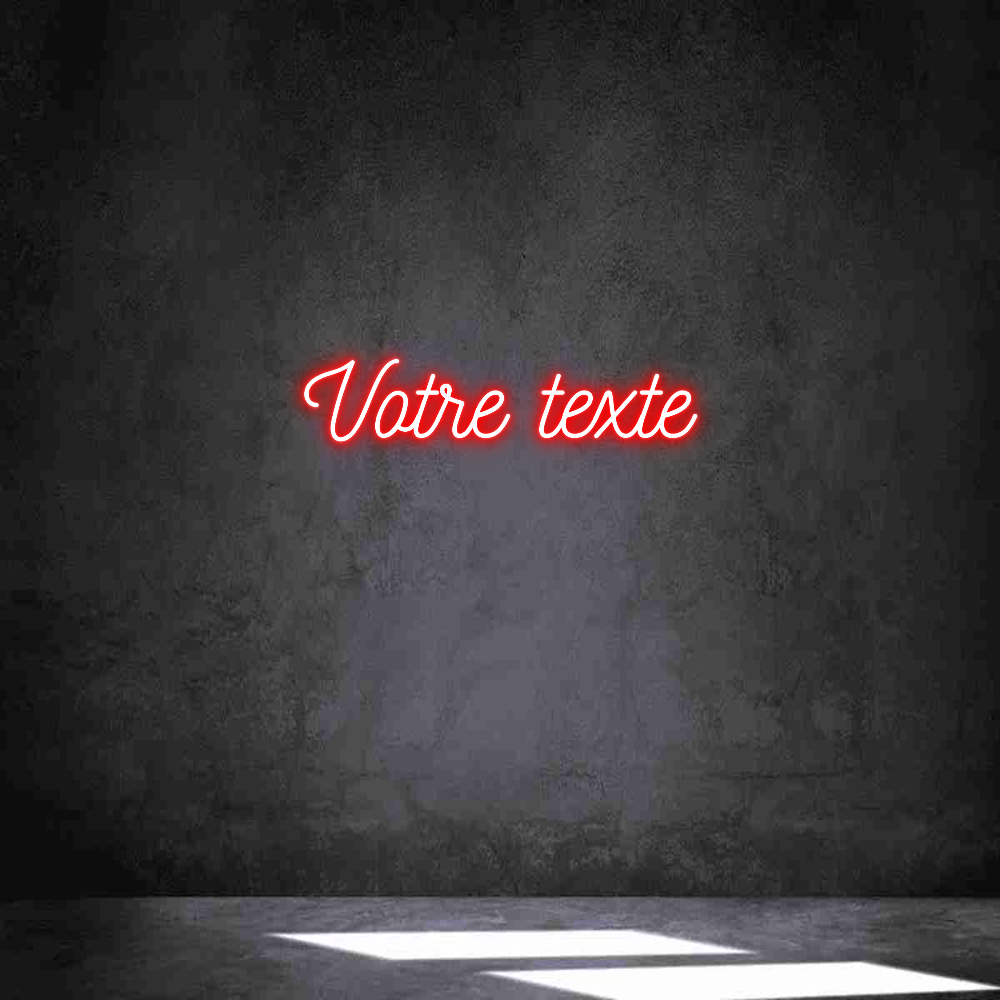 Néon personnalisé: Votre texte