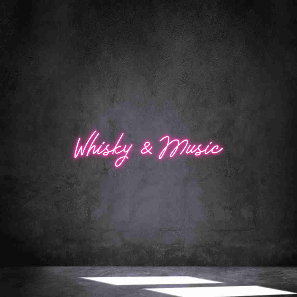 Néon personnalisé: Whisky & Music