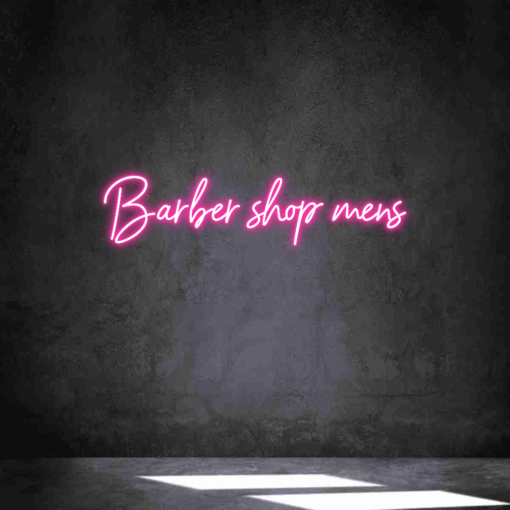 Néon personnalisé: 
Barber shop...