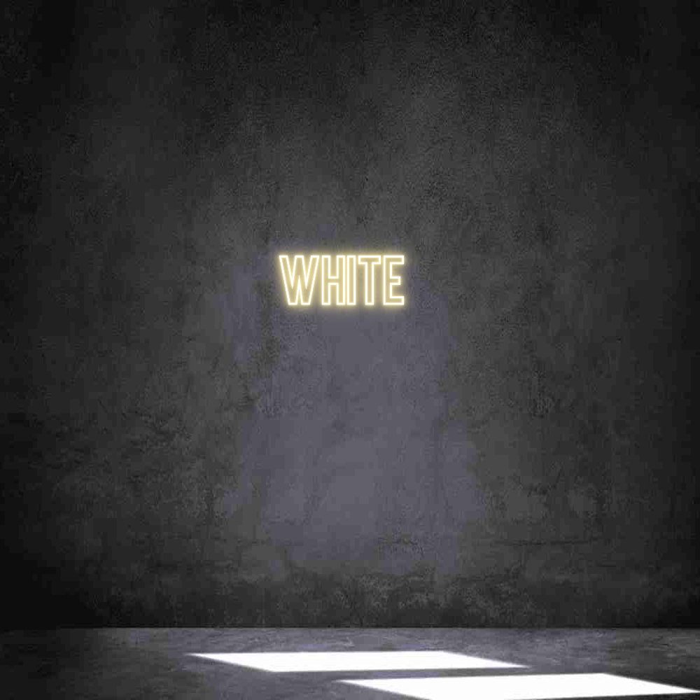 Néon personnalisé: WHITE