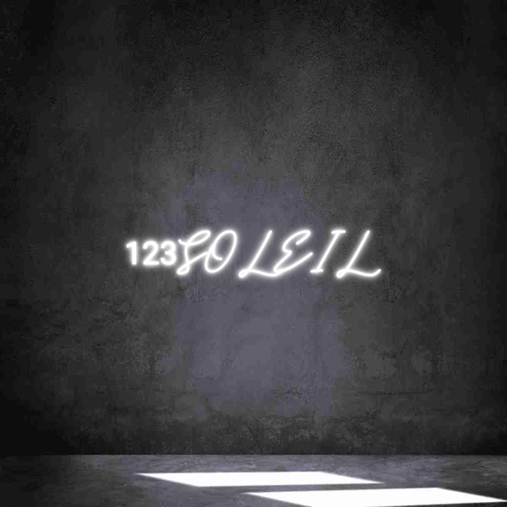 Néon personnalisé: 123SOLEIL
