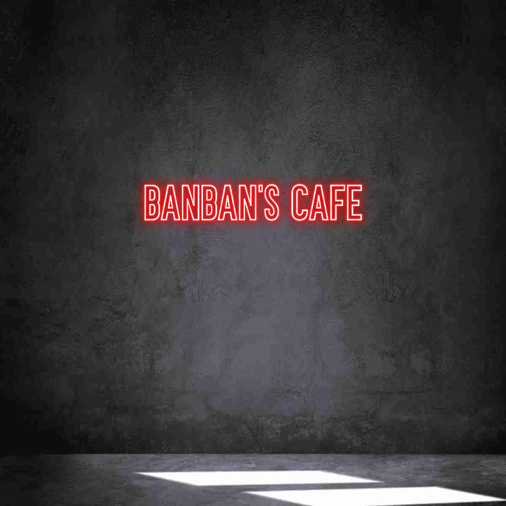 Néon personnalisé: BANBAN'S CAFE