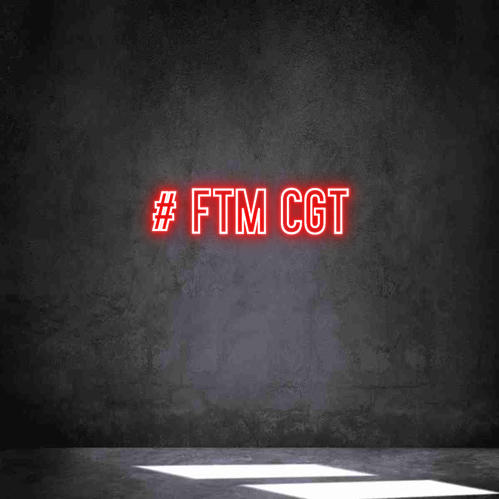 Néon personnalisé: # FTM CGT