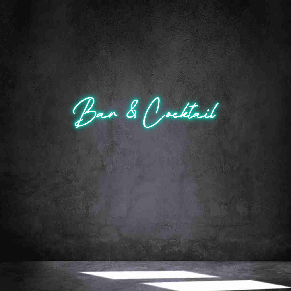 Néon personnalisé: Bar & Cocktail
