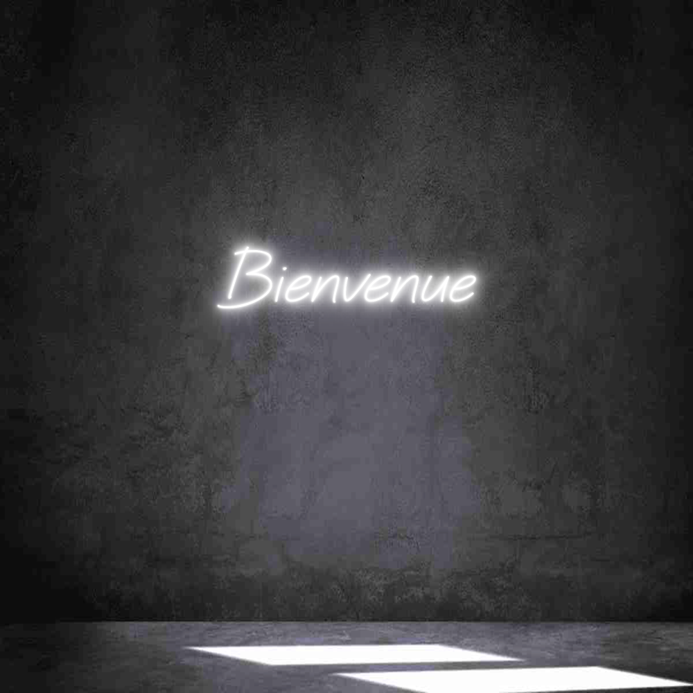 Néon personnalisé: Bienvenue