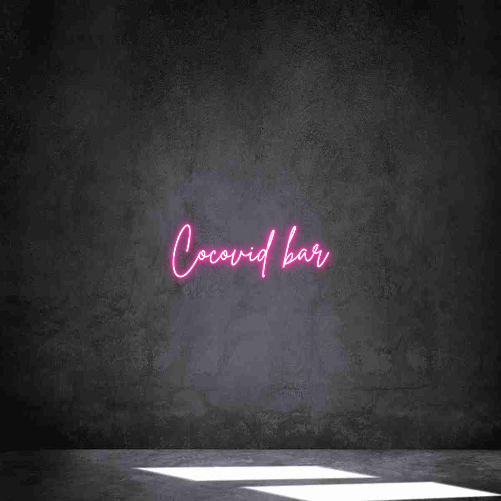 Néon personnalisé:  Cocovid bar