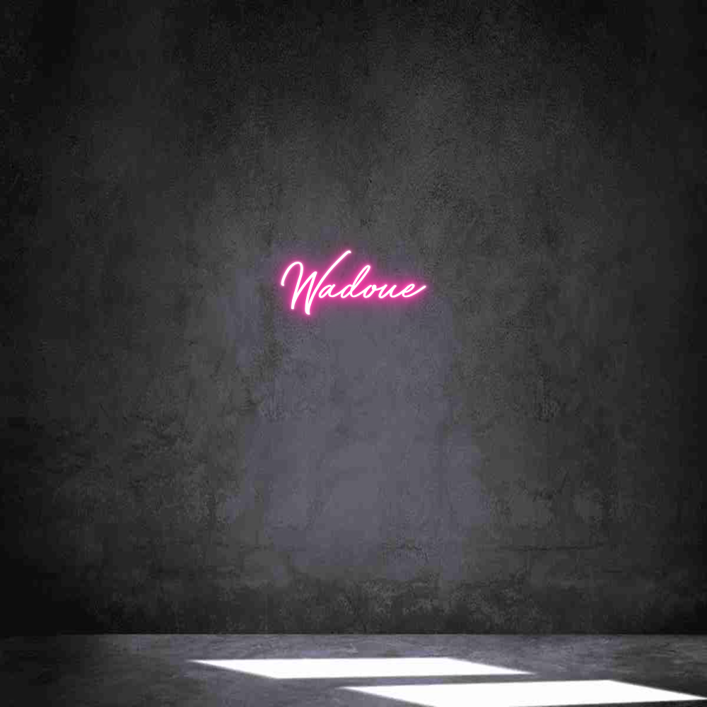Néon personnalisé: Wadoue