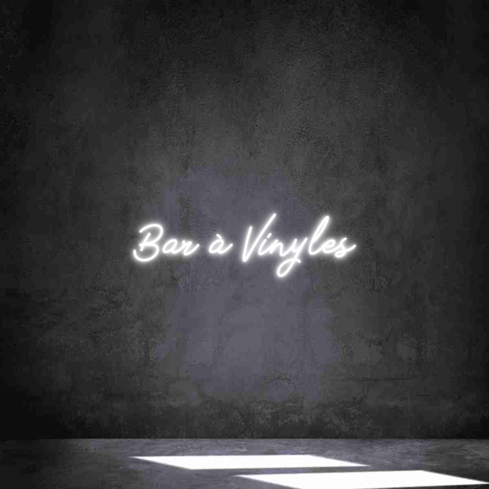 Néon personnalisé: Bar à Vinyles