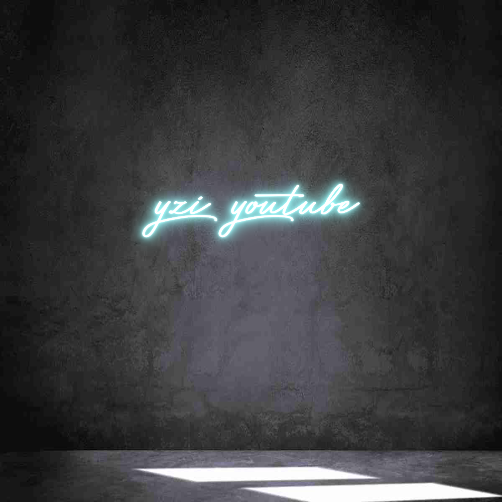 Néon personnalisé: yzi youtube