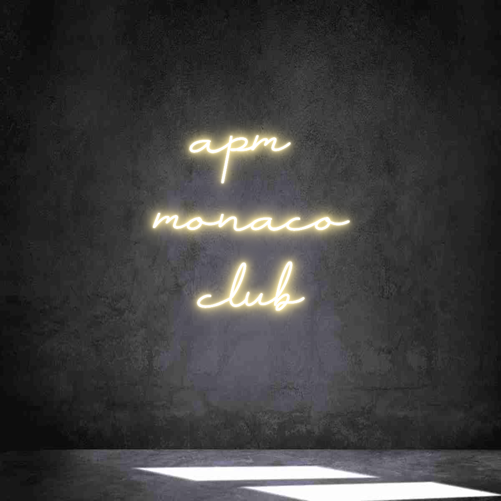 Néon personnalisé: apm 
monaco
...