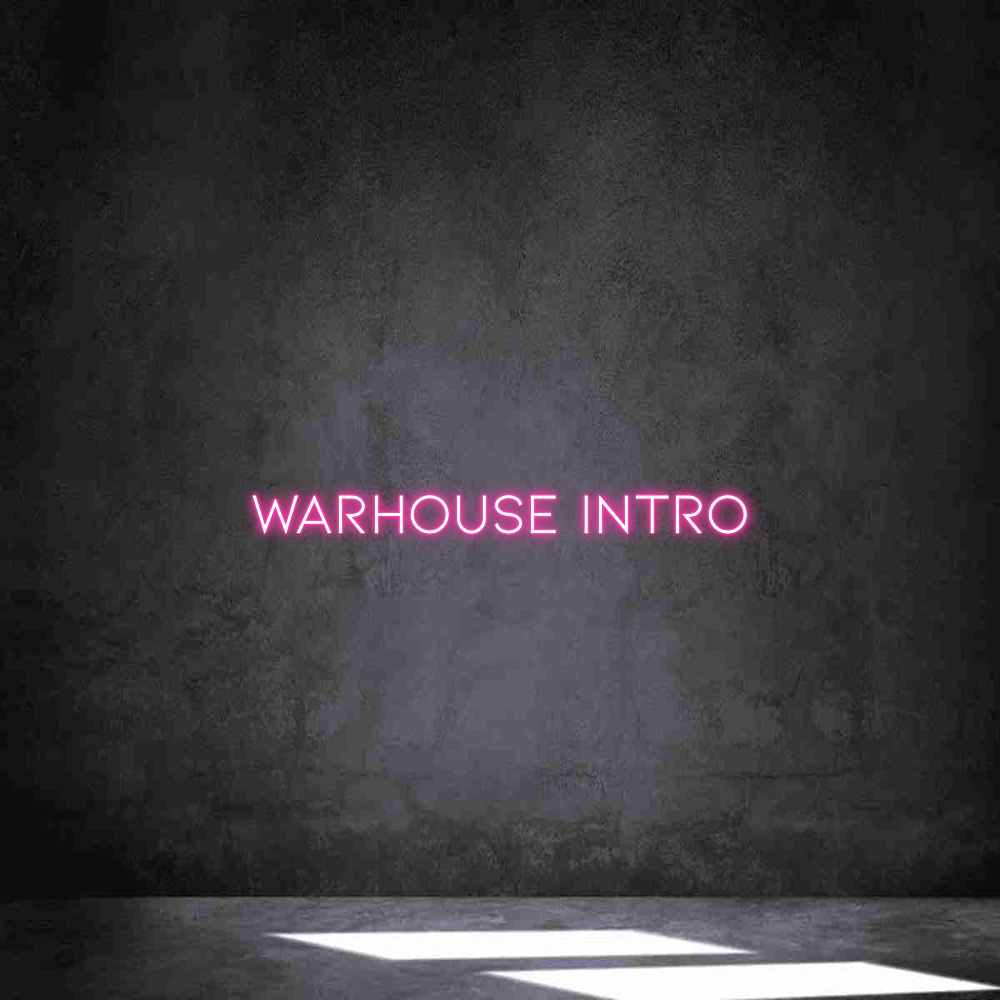 Néon personnalisé: WARHOUSE INTRO
