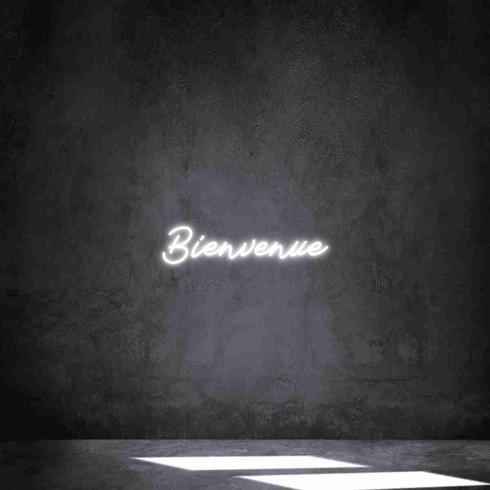 Néon personnalisé: Bienvenue