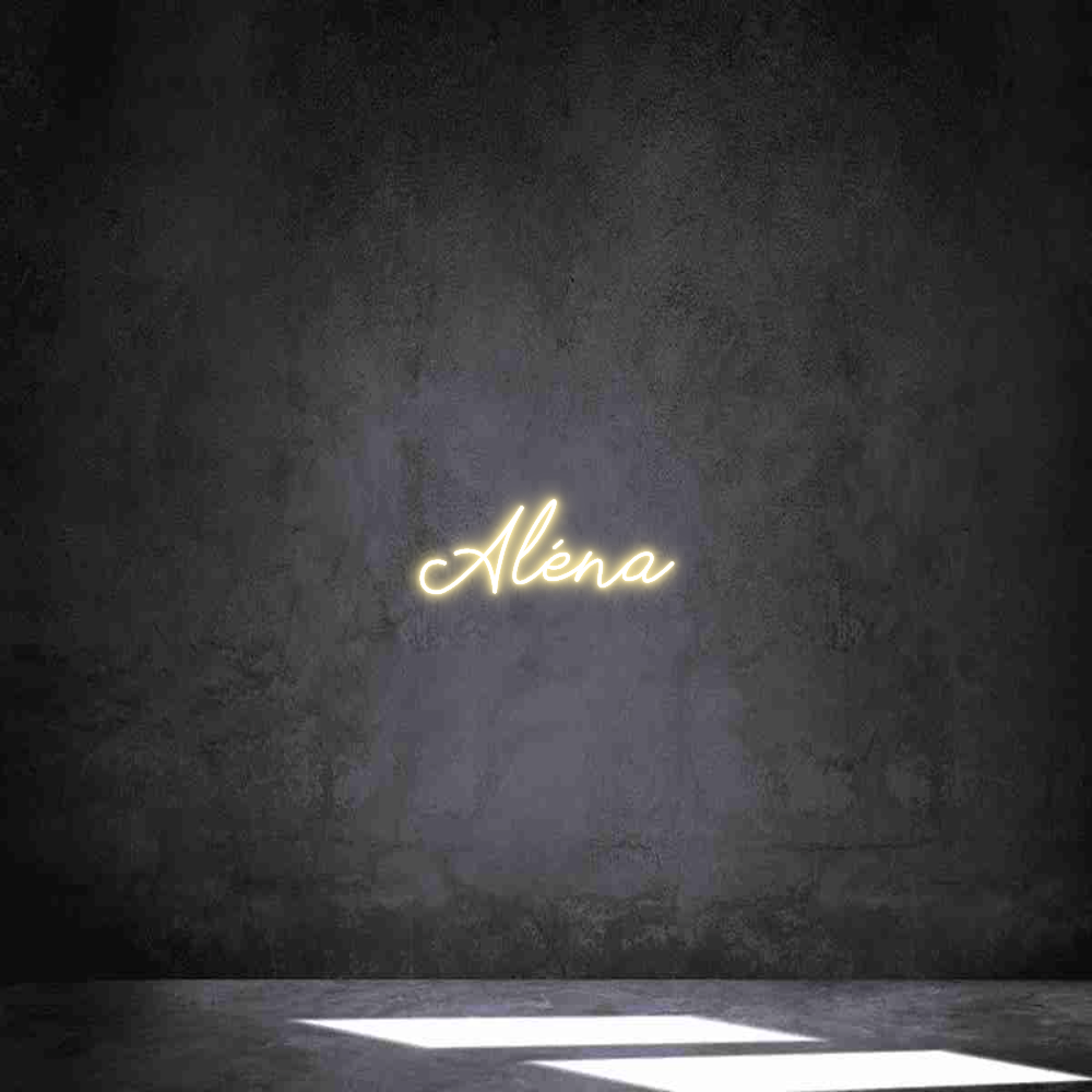 Néon personnalisé: 
Aléna