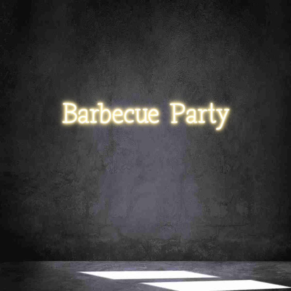 Néon personnalisé: Barbecue Party