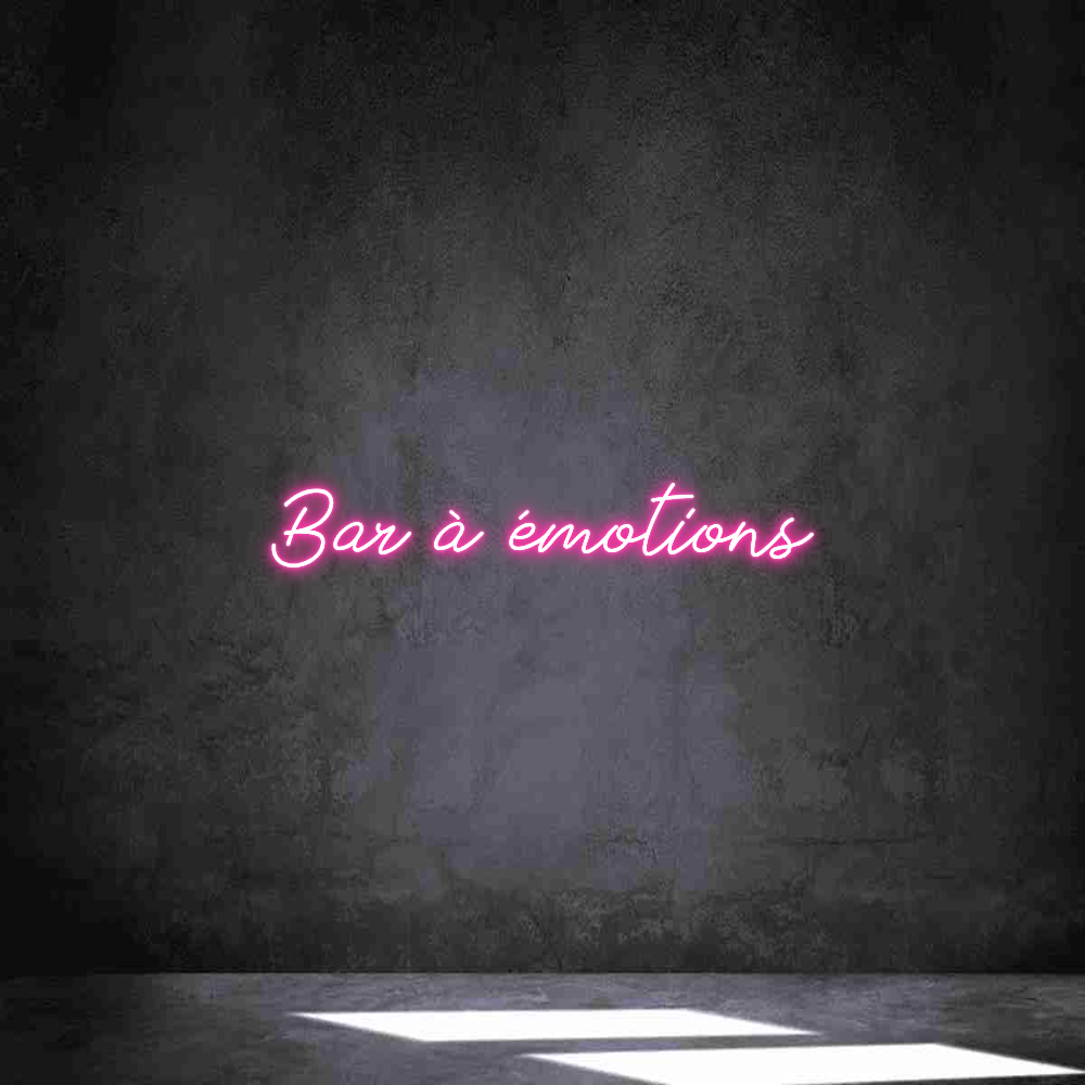 Néon personnalisé: Bar à émotions