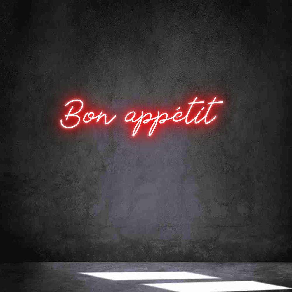 Néon personnalisé: Bon appétit
