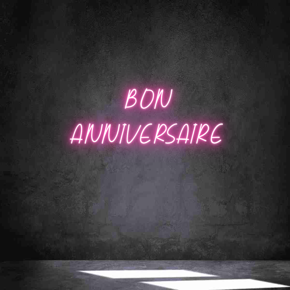 Néon personnalisé:       BON 
A...