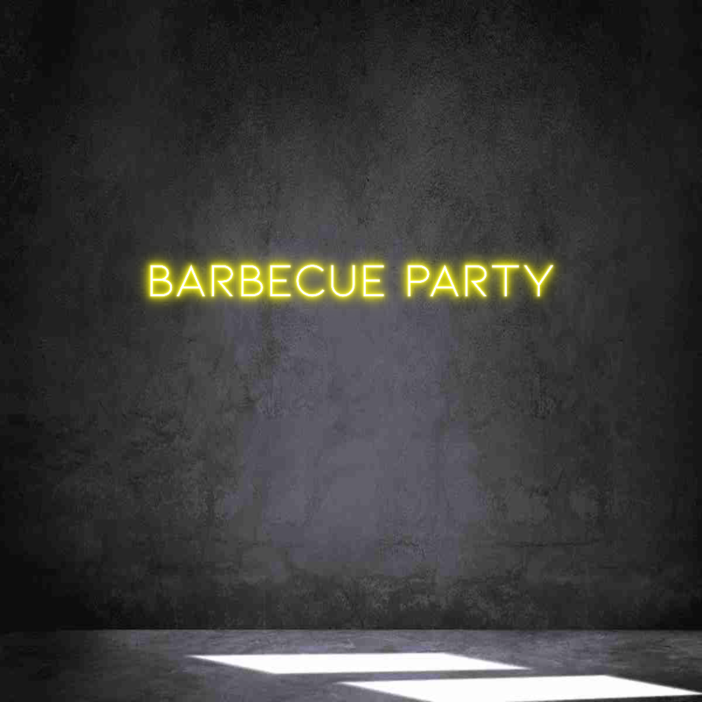 Néon personnalisé: Barbecue Party