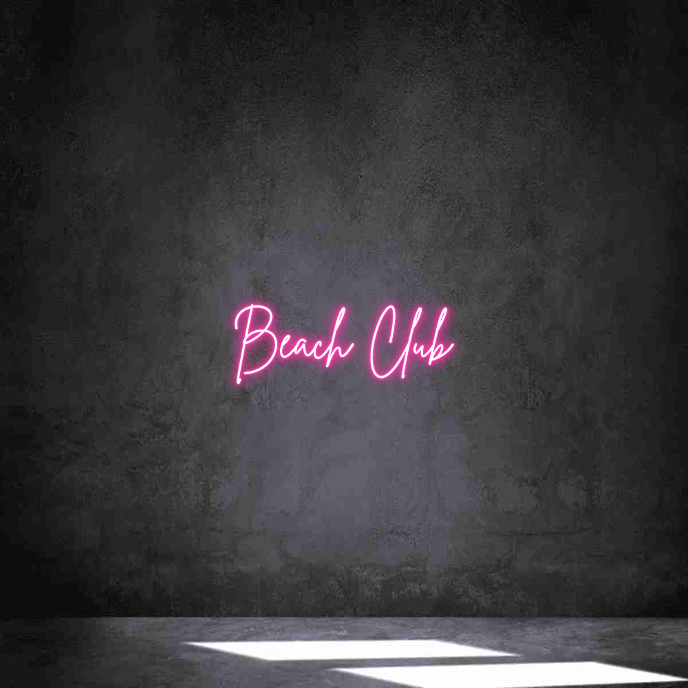 Néon personnalisé: Beach Club