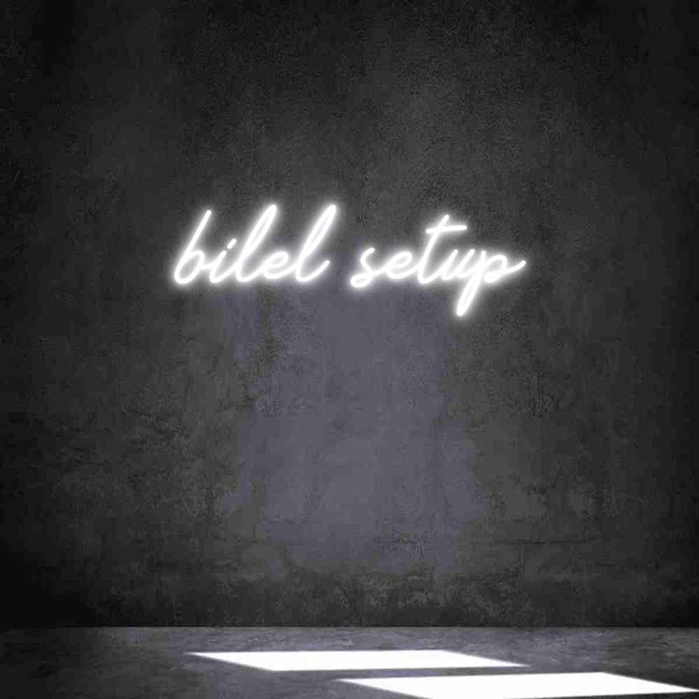 Néon personnalisé: bilel setup