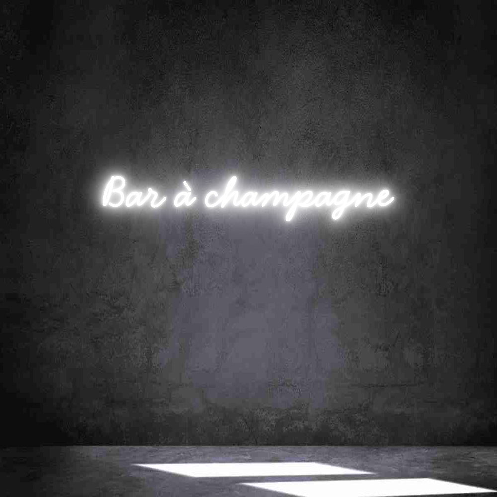 Néon personnalisé: Bar à champagne