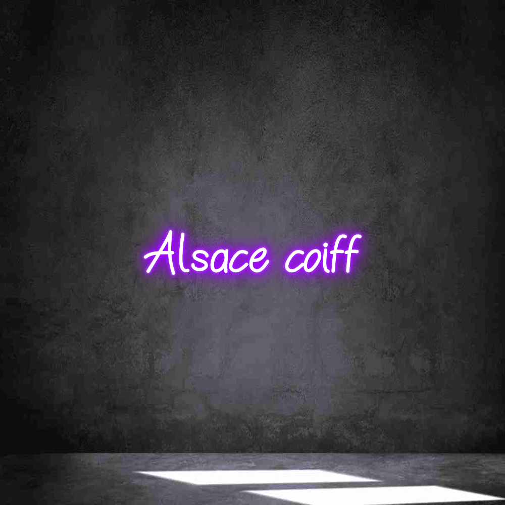 Néon personnalisé: Alsace coiff