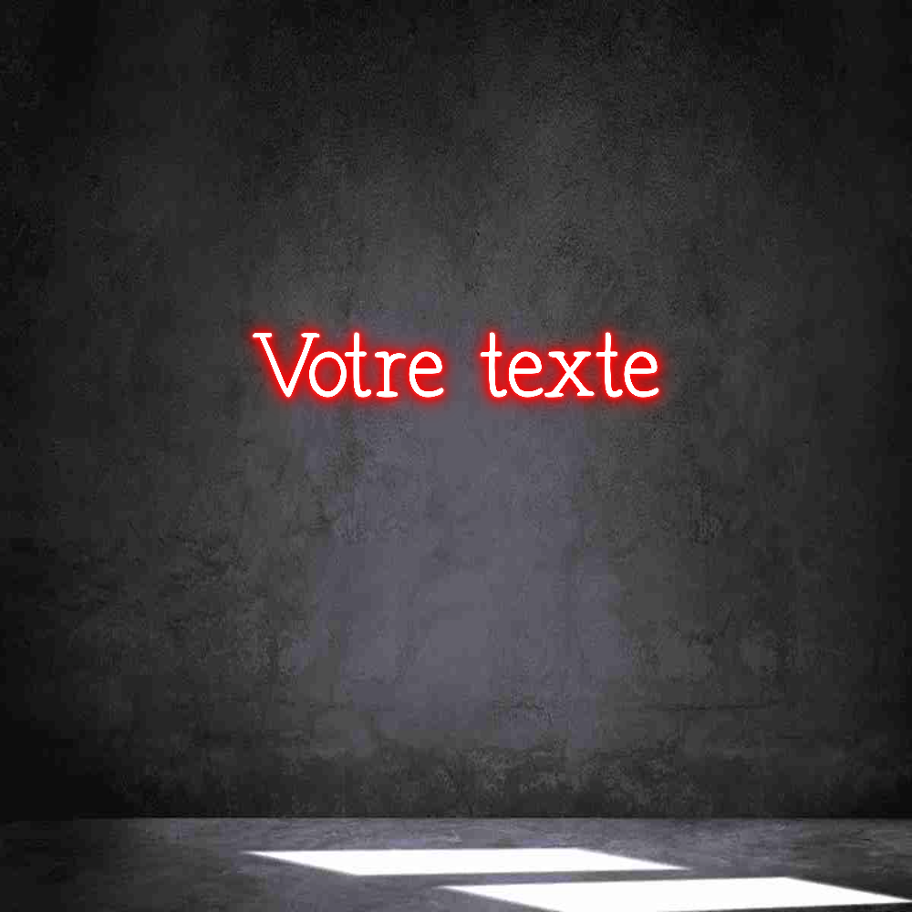 Néon personnalisé: Votre texte