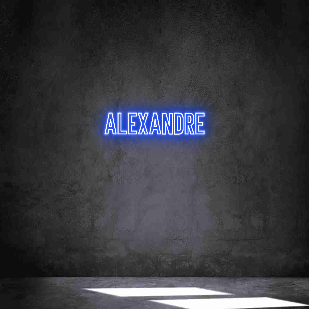 Néon personnalisé: ALEXANDRE
