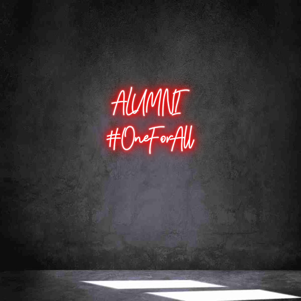 Néon personnalisé: ALUMNI
#OneF...