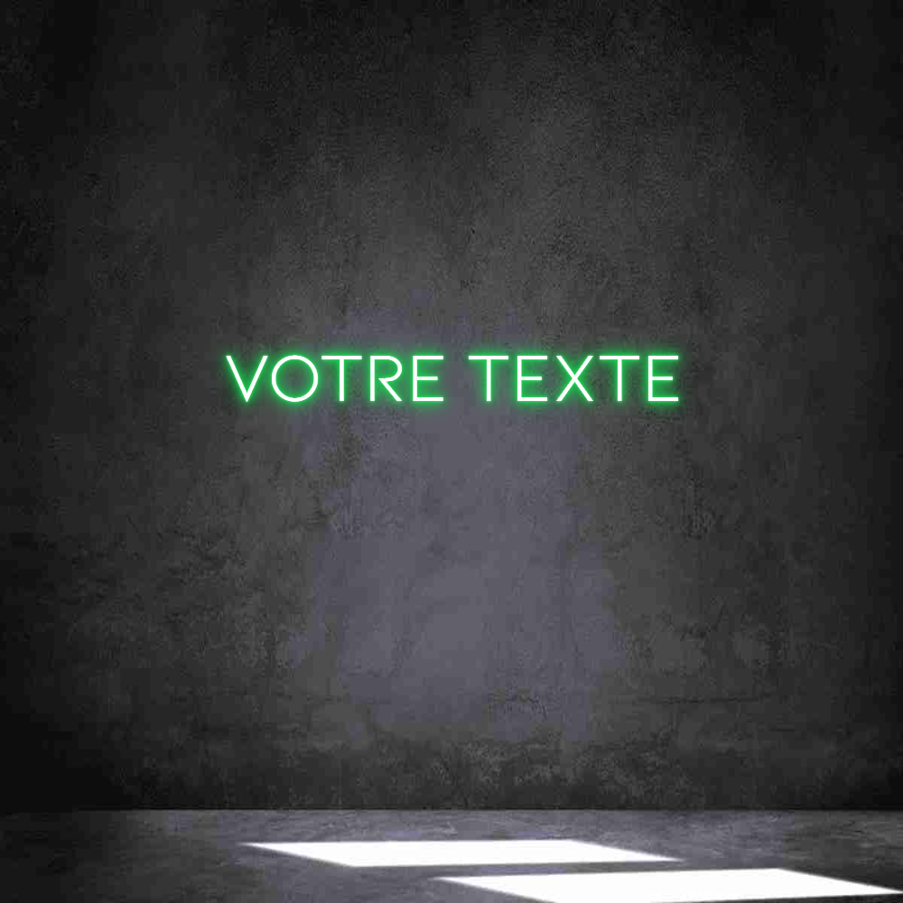 Néon personnalisé: Votre texte