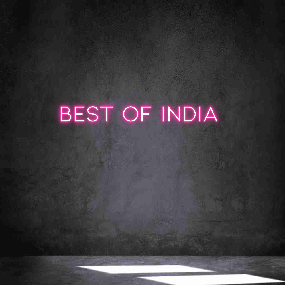 Néon personnalisé: Best Of India