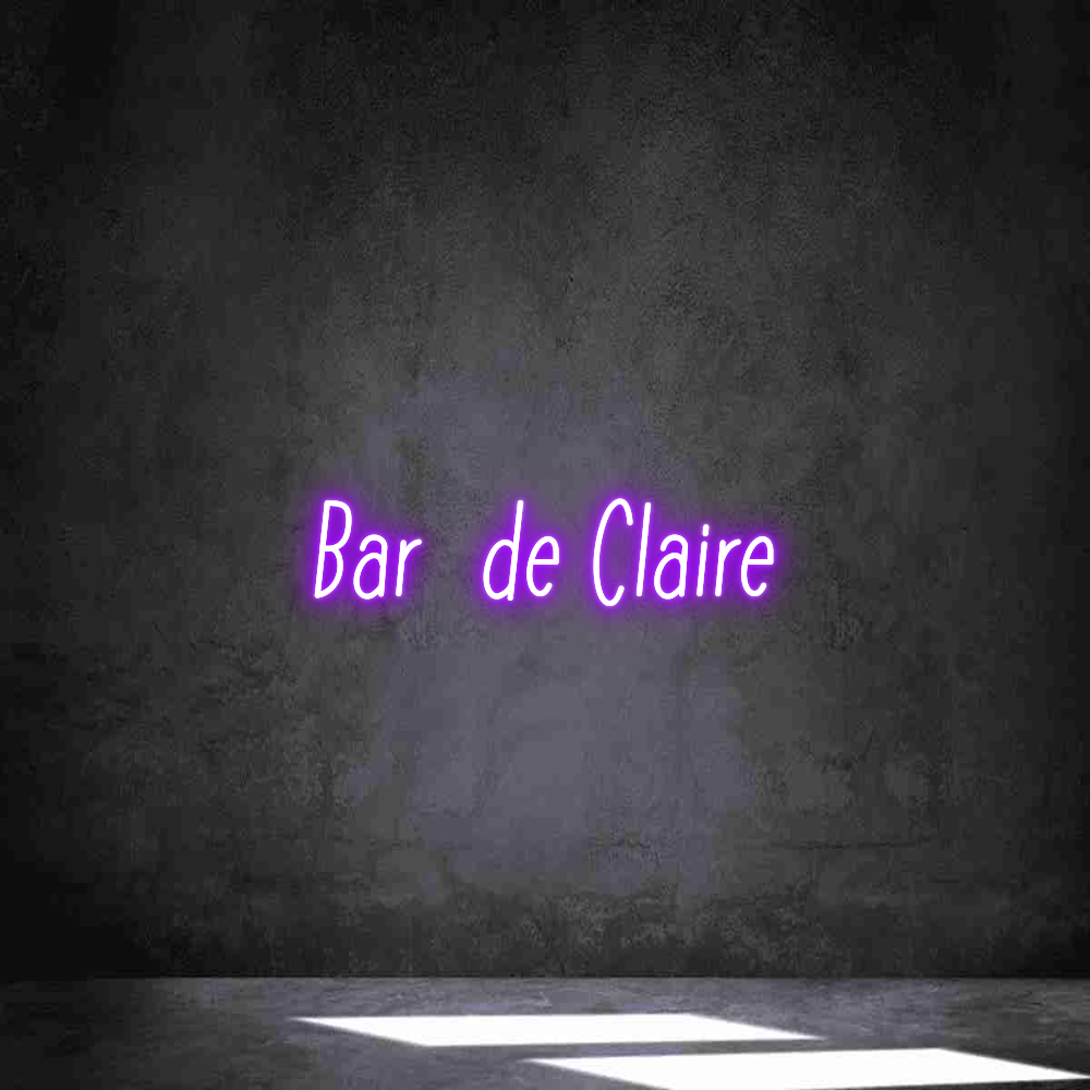 Néon personnalisé: Bar  de Claire